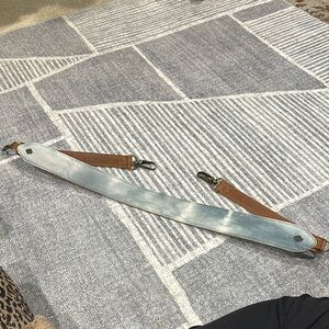 Brown and Blue Accessory Strap